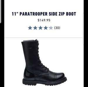 NEW Bates Side Zip Paratrooper 11" Boots